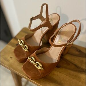 COACH Nicolette Sued Sandals. Women’s size 8.